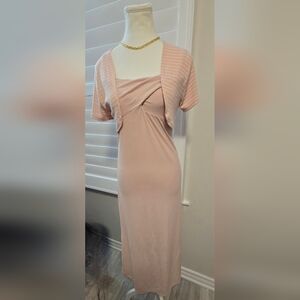 Maxi Dress with Bolero